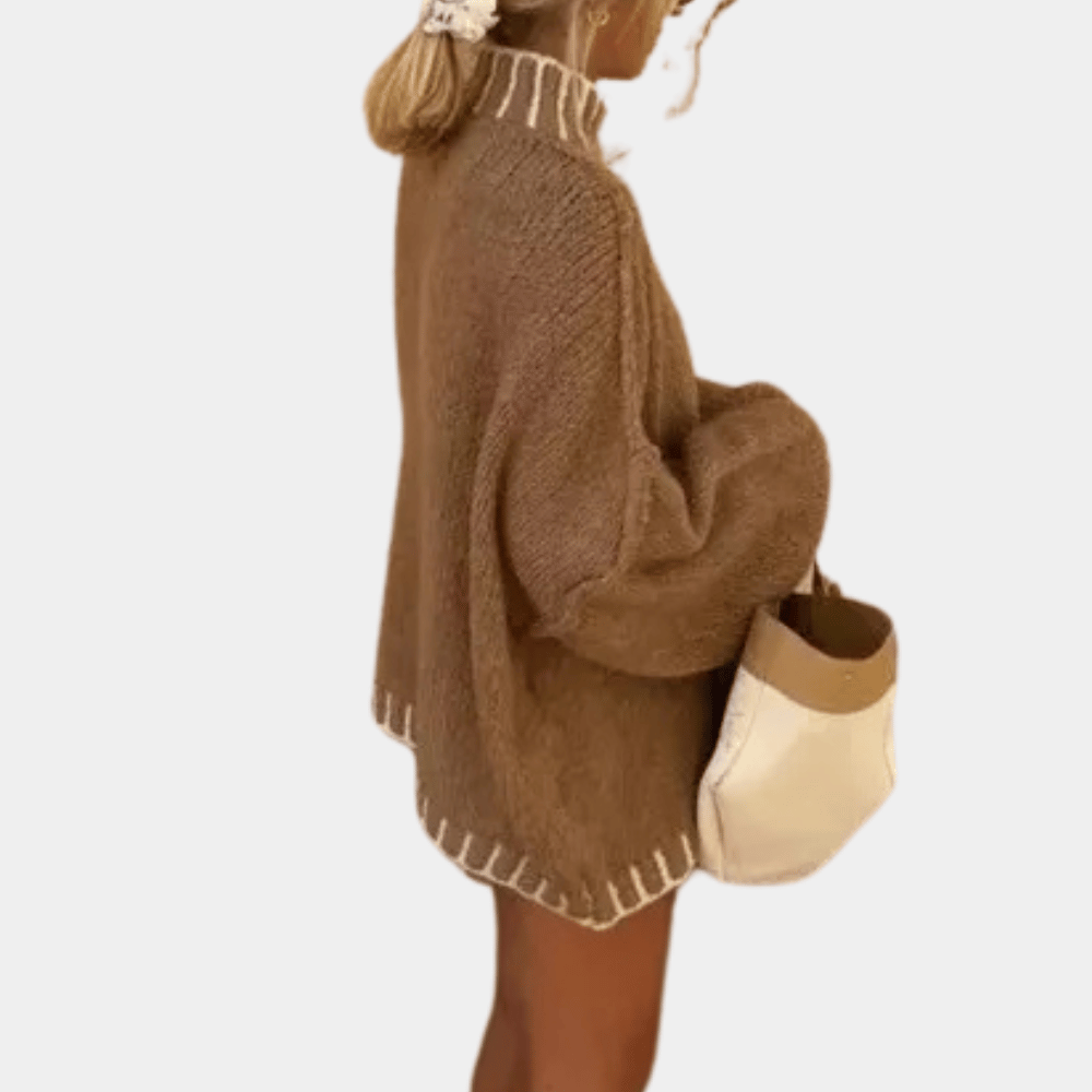 Jersey Mujer de Punto Suave Ajuste Clásico