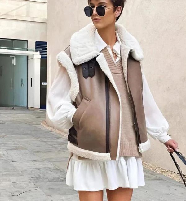 Chaleco Mujer de Invierno con Cuello Amplio y Diseño Moderno - Mavetta