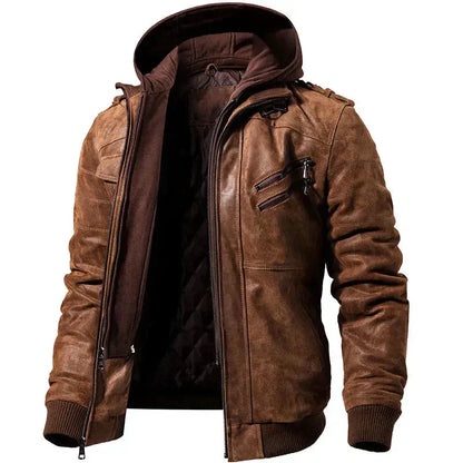 Chaqueta Hombre Resistente con Capucha y Bolsillos Cremallera - Mavetta