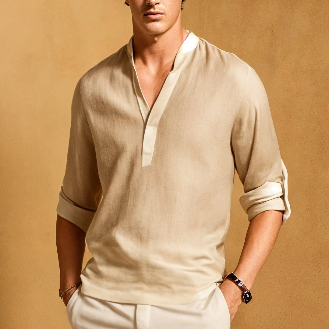 Camiseta Hombre de Fibras Naturales Corte Relajado - Mavetta