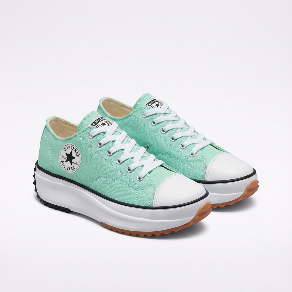 Zapatillas Plataforma Mujer con Cordones y Suela Elevada