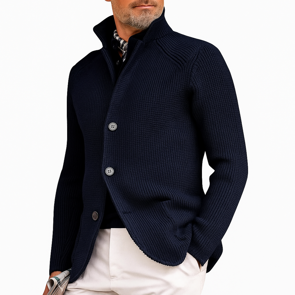 Chaqueta de Punto Hombre Estilo Clásico