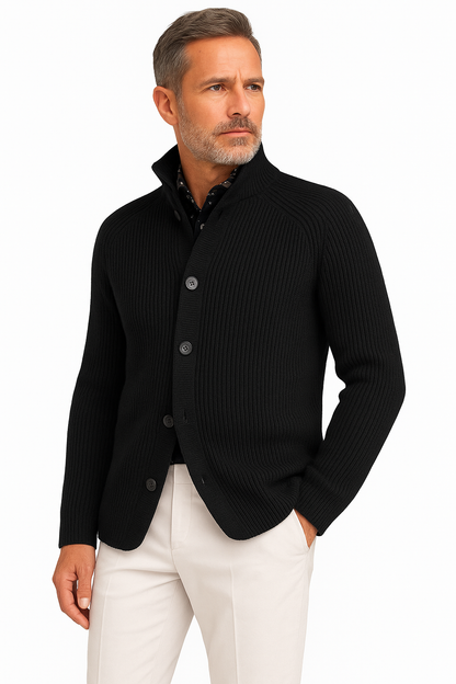 Chaqueta de Punto Hombre Estilo Clásico