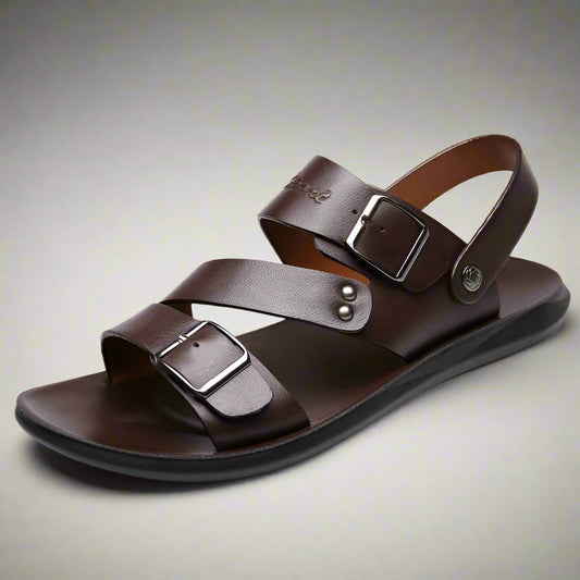 Sandalias Hombre con Doble Hebilla Suela Confortable - Mavetta