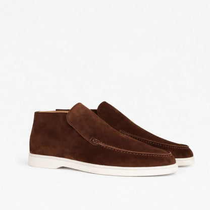 Botines Chukka Hombre Piel Sin Cordones Tobillo