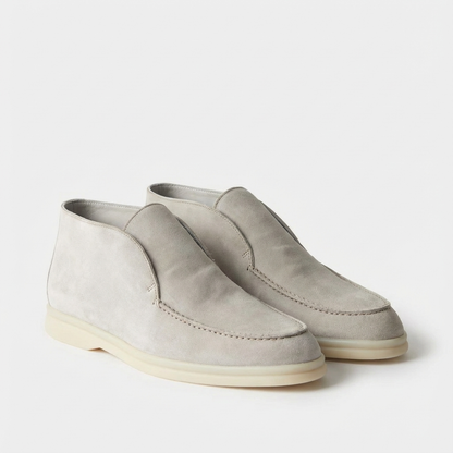 Botines Chukka Hombre Piel Sin Cordones Tobillo