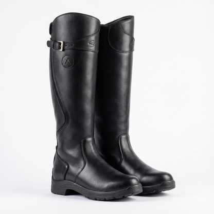 Botas altas mujer de montar con hebilla ajuste hasta la rodilla