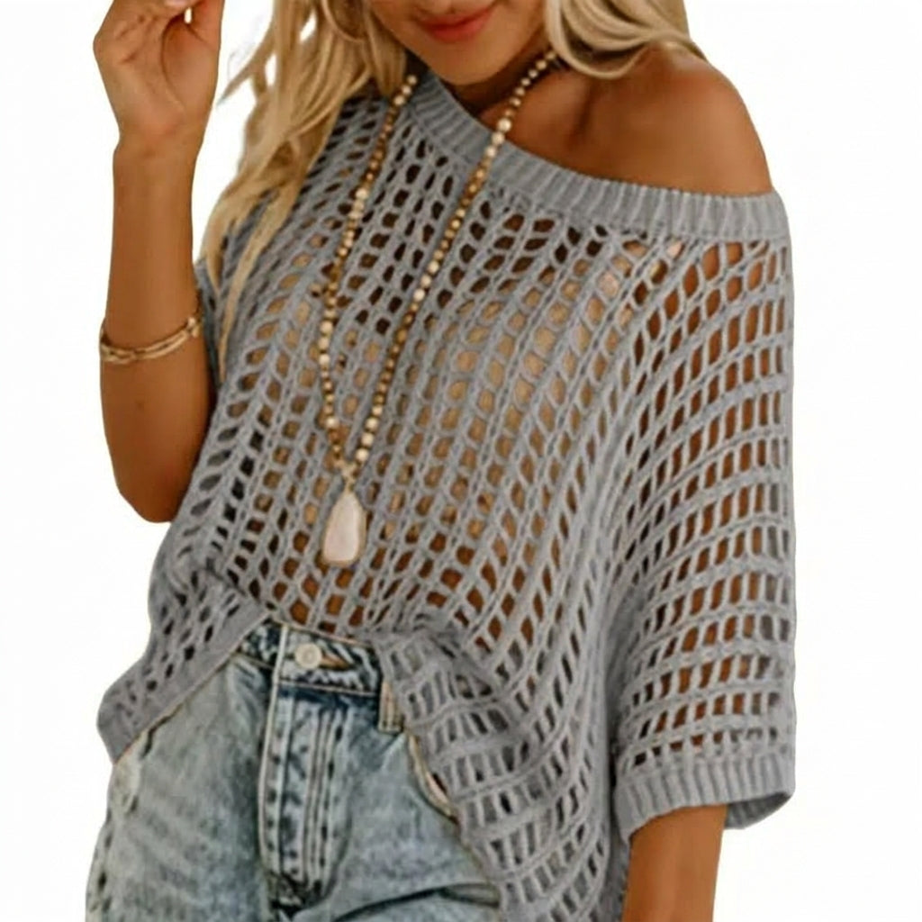 Jersey Mujer de Punto Calado Veraniego Casual