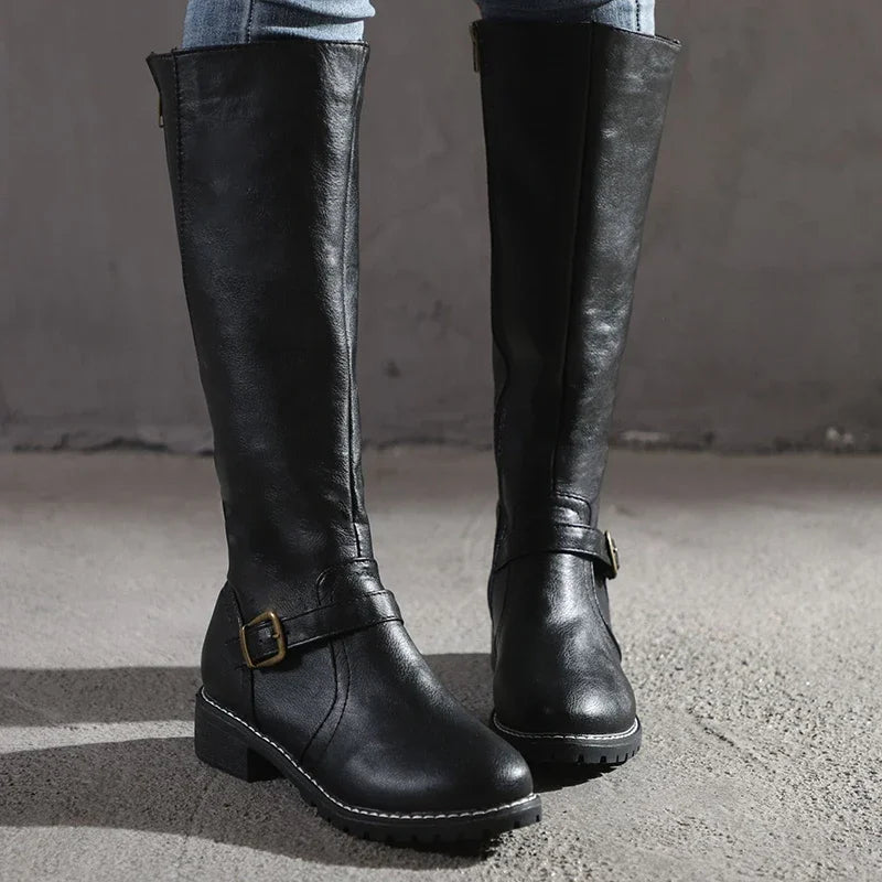 Botas altas mujer diseño clásico hasta la rodilla