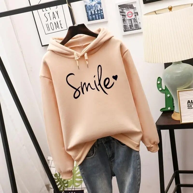 Sudadera Mujer con Capucha Estampado Moderno Ajuste Casual - Mavetta
