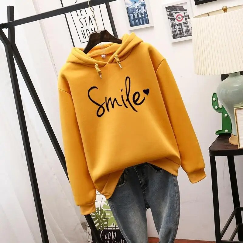 Sudadera Mujer con Capucha Estampado Moderno Ajuste Casual