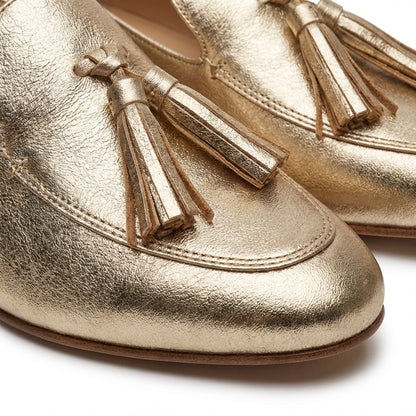 Mocasines Mujer de Piel con Borlas Estilo Clásico