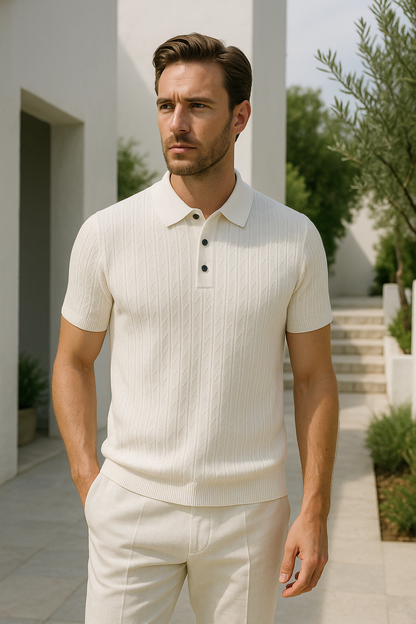 Polo Hombre Algodón Ajuste Relajado Cómodo