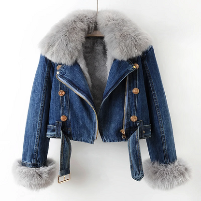Chaqueta Mujer Elegante Ajuste Clásico