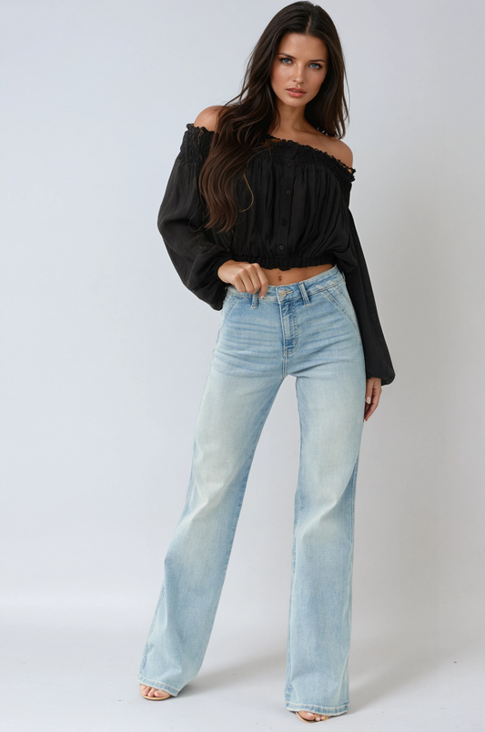 Vaquero Mujer de Denim Ajuste Campana - Mavetta