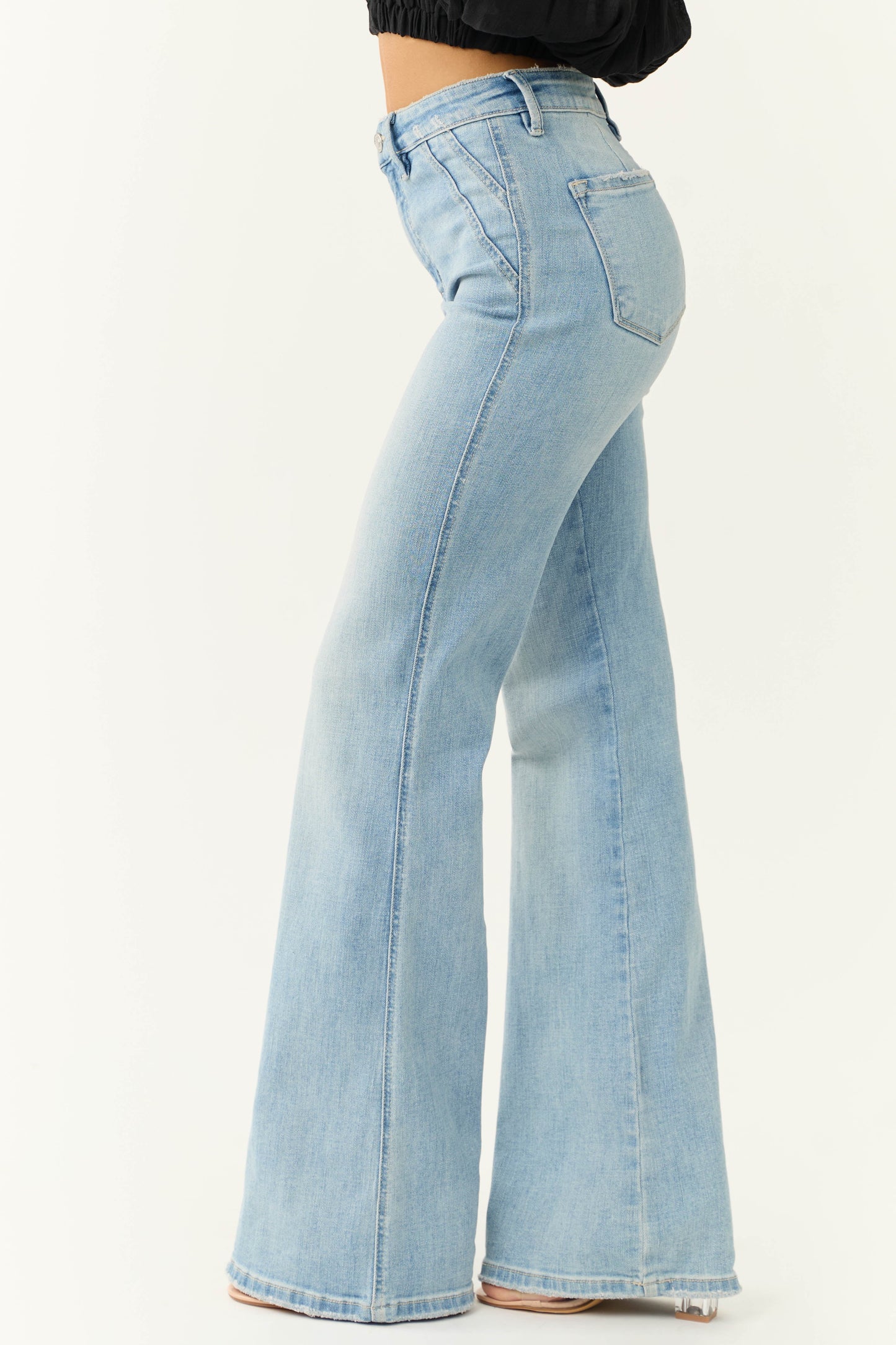 Vaquero Mujer de Denim Ajuste Campana