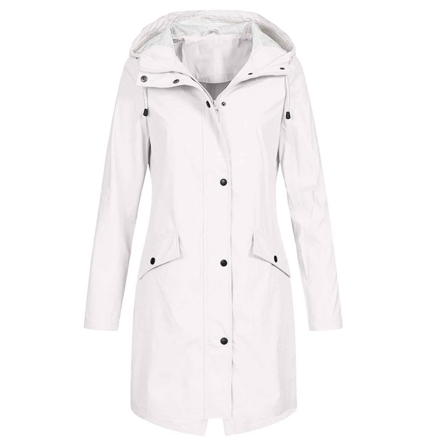 Chaqueta Mujer Impermeable con Capucha Ajustable Cortavientos