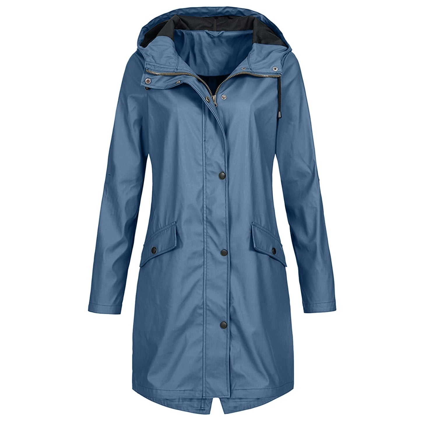 Chaqueta Mujer Impermeable con Capucha Ajustable Cortavientos