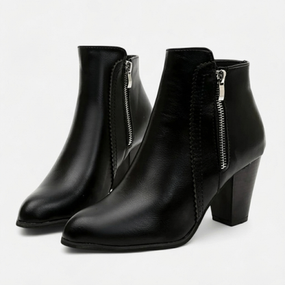 Botines Mujer Tacón Ancho Comodos