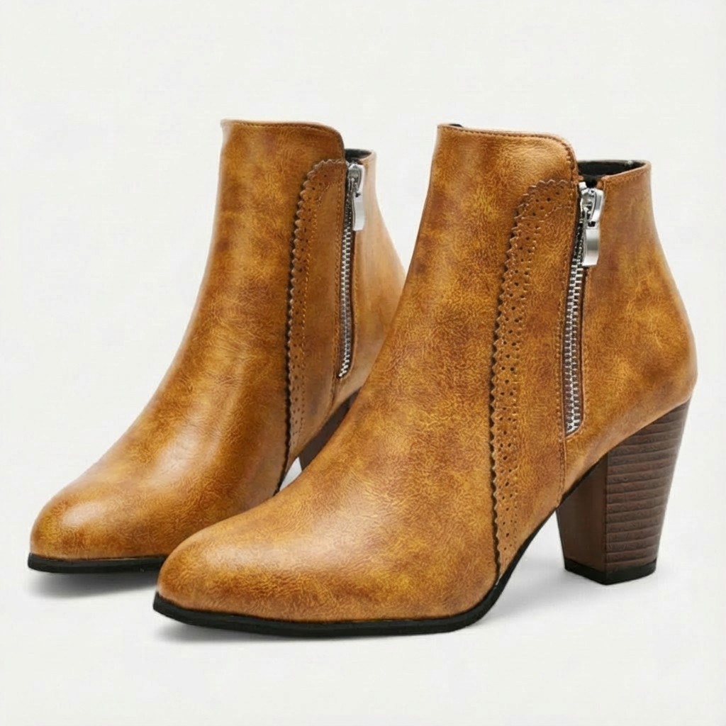 Botines Mujer Tacón Ancho Comodos - Mavetta