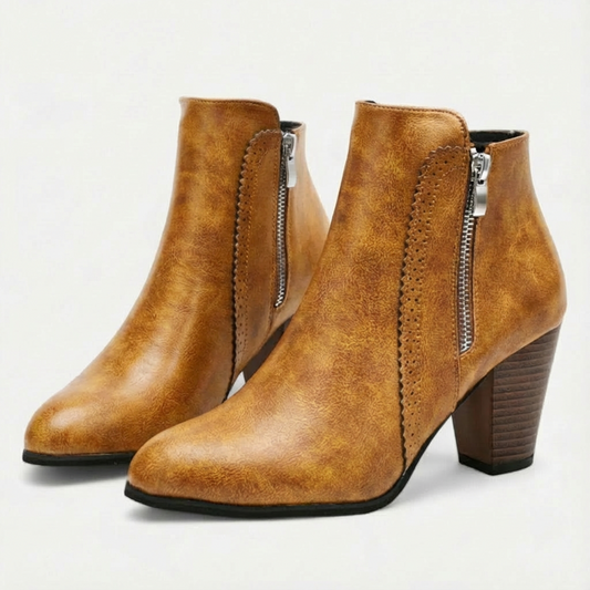 Botines Mujer Tacón Ancho Comodos - Mavetta
