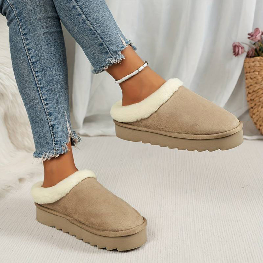 Zapatillas de casa mujer cálidas suela gruesa - Mavetta