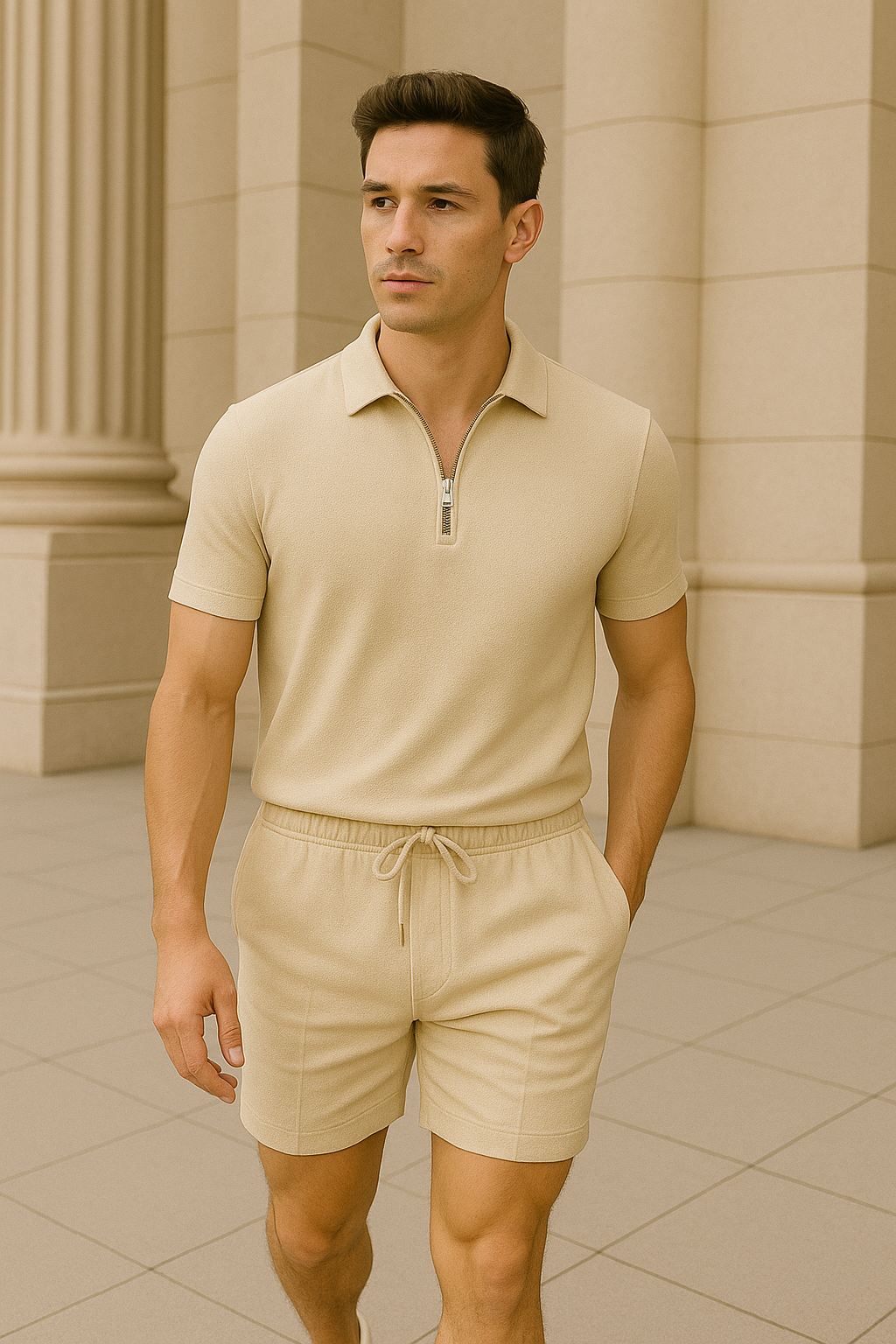 Camiseta Hombre Casual Verano Algodón Manga Corta