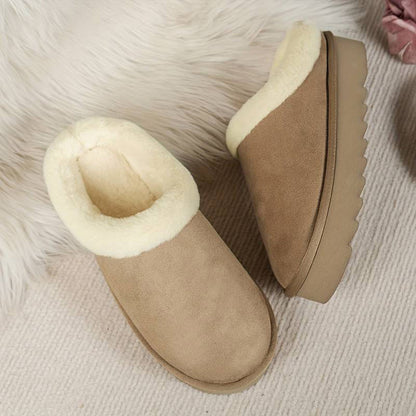 Zapatillas de casa mujer cálidas suela gruesa