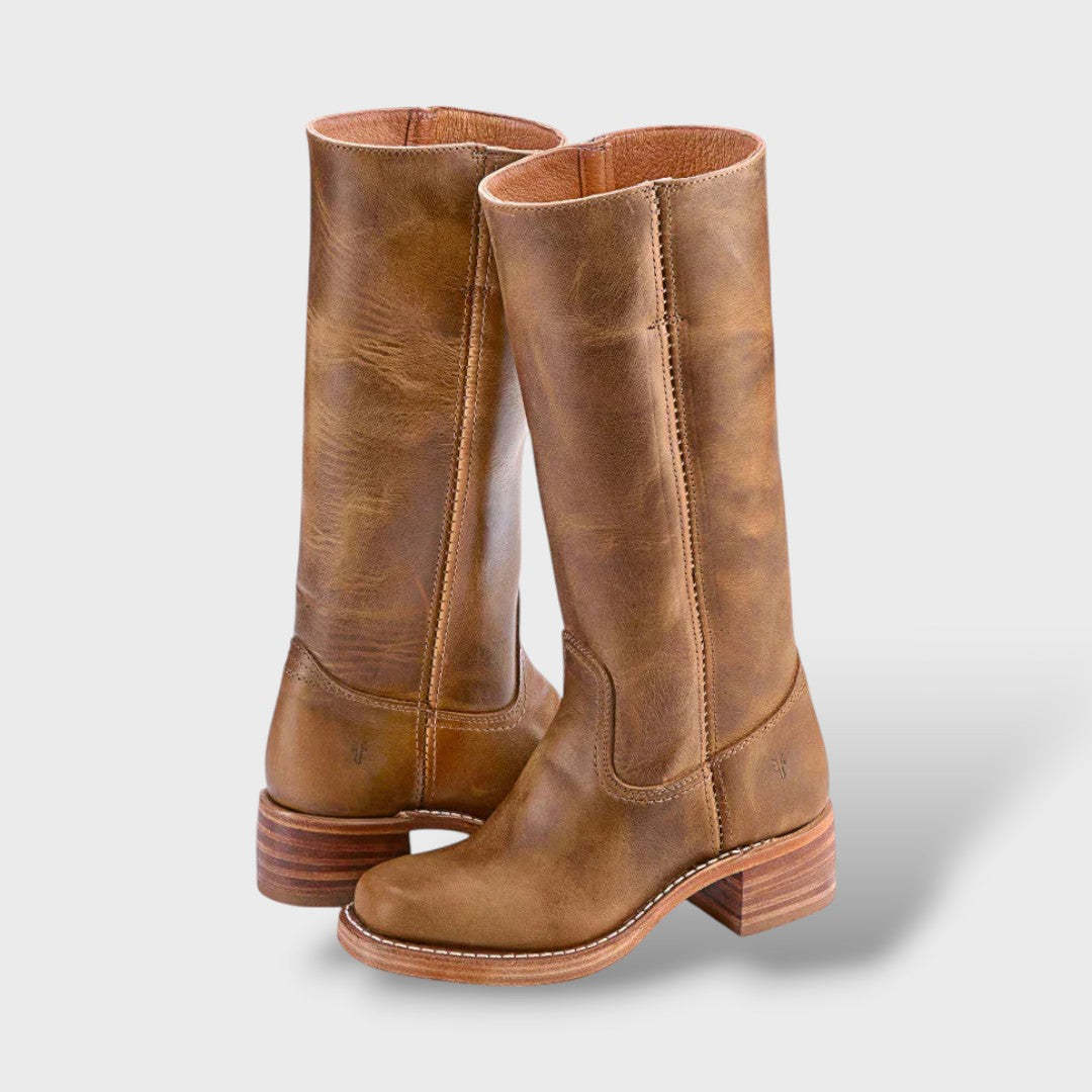 Botas Altas Mujer Suela Estructurada Diseño Elegante