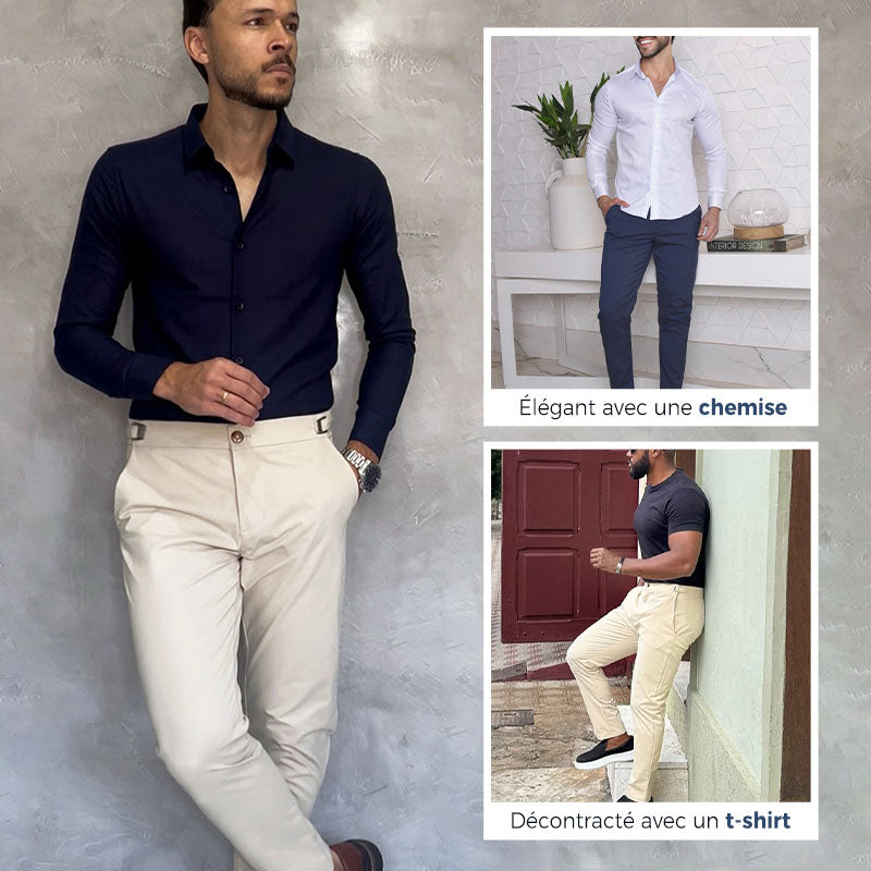 Pantalón Hombre Slim Fit Valerina Milano