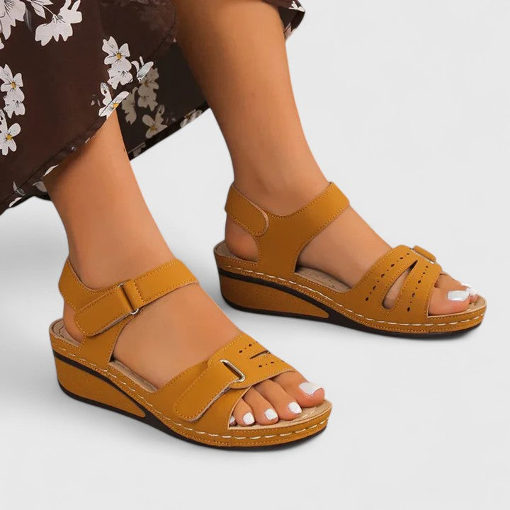 Sandalias ortopédicas mujer con tiras ajustables y cierre