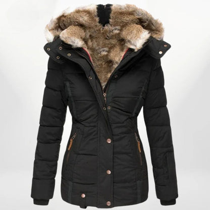 Abrigo Mujer Invierno Acolchado Ajuste Confortable