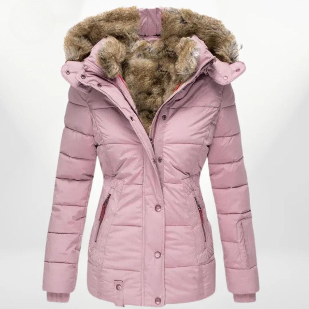 Abrigo Mujer Invierno Acolchado Ajuste Confortable