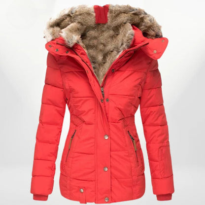 Abrigo Mujer Invierno Acolchado Ajuste Confortable
