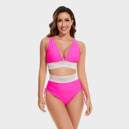 Bañador Mujer con Diseño Cruzado y Alta Elasticidad