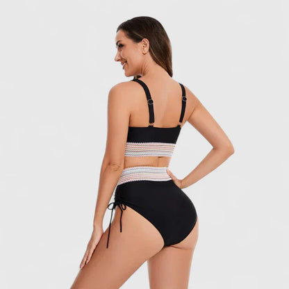Bañador Mujer con Diseño Cruzado y Alta Elasticidad