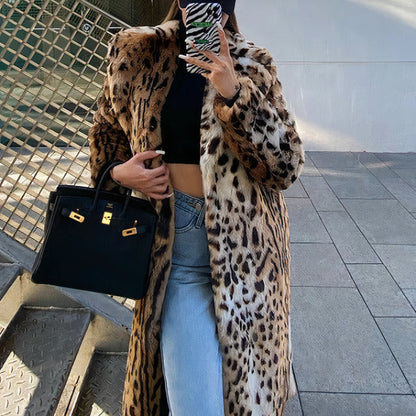 Abrigo Mujer con Estampado Animal Ajuste Regular - Mavetta