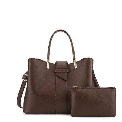 Bolso Estructurado Mujer de Piel y Asas Cortas - Mavetta