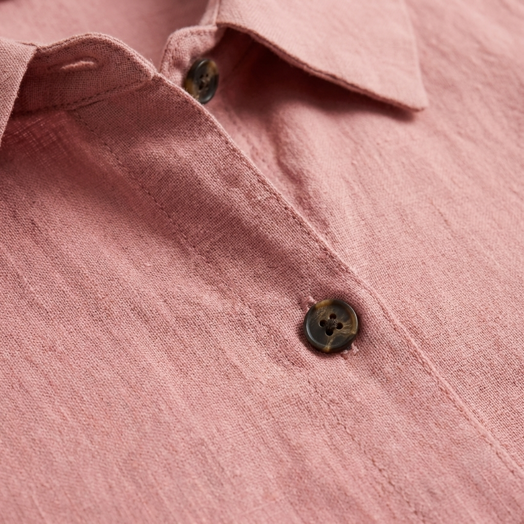 Sobrecamisa Mujer Algodón Holgada con Botones Casual