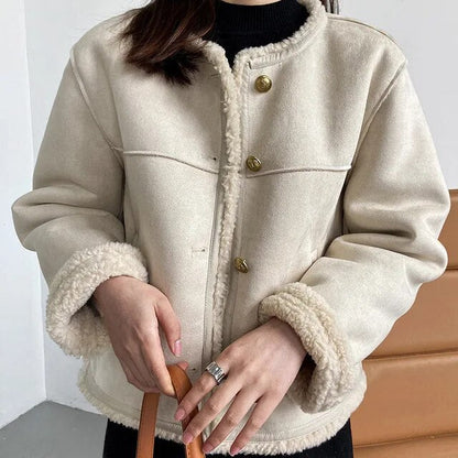 Abrigo Mujer Invierno Materiales Corte Clasico