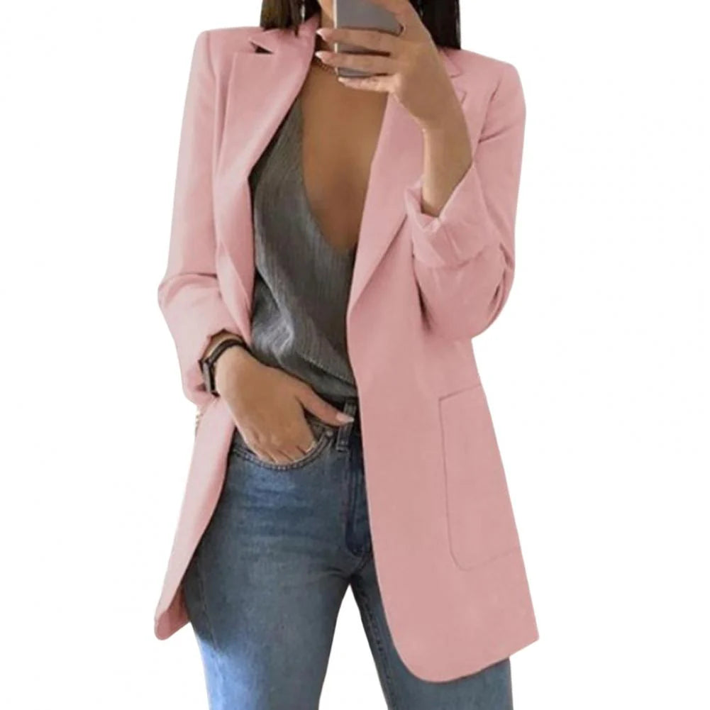 Blazer Mujer Oversize Manga Larga Largo