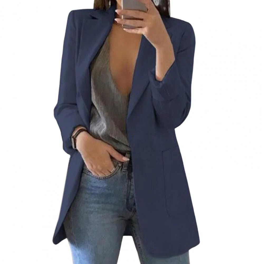 Blazer Mujer Oversize Manga Larga Largo