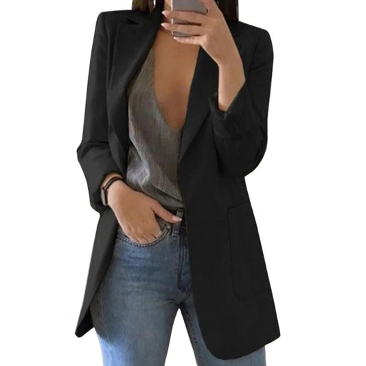 Blazer Mujer Oversize Manga Larga Largo - Mavetta
