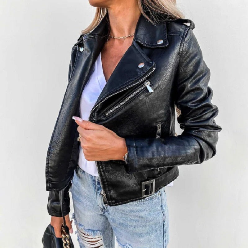 Chaqueta Mujer con Solapa Clasica y Corte Versatil