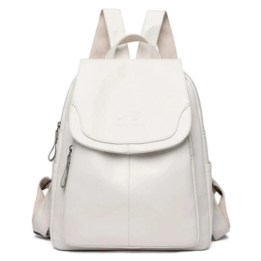 Mochila Pequeña Mujer con Solapa Frontal y Bolsillos Laterales - Mavetta