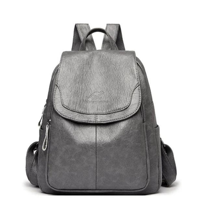 Mochila Pequeña Mujer con Solapa Frontal y Bolsillos Laterales