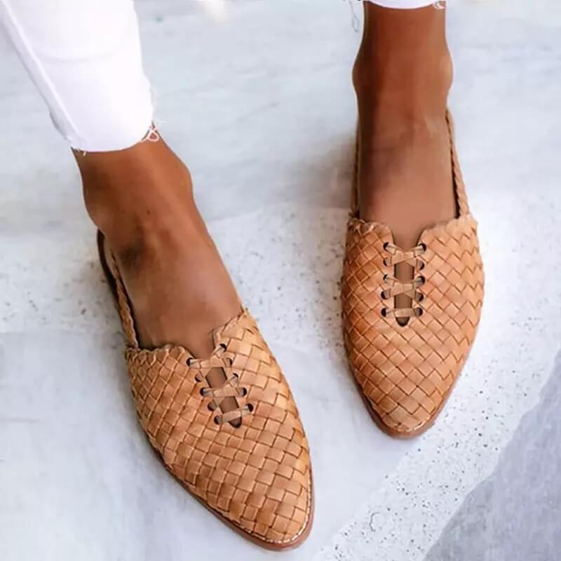 Sandalias Mujer de Cuero Trenzado Hechas a Mano - Mavetta
