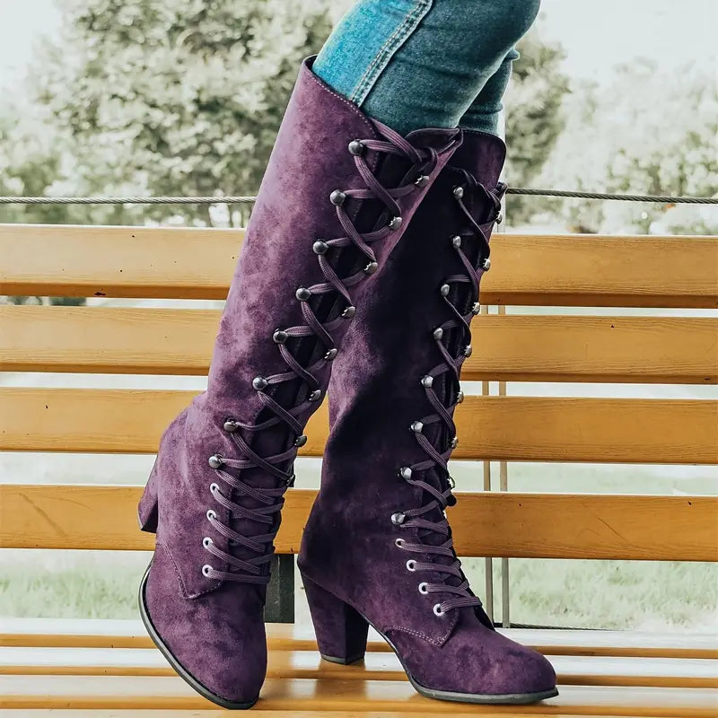 Botas largas mujer con tacón alto elegante - Mavetta