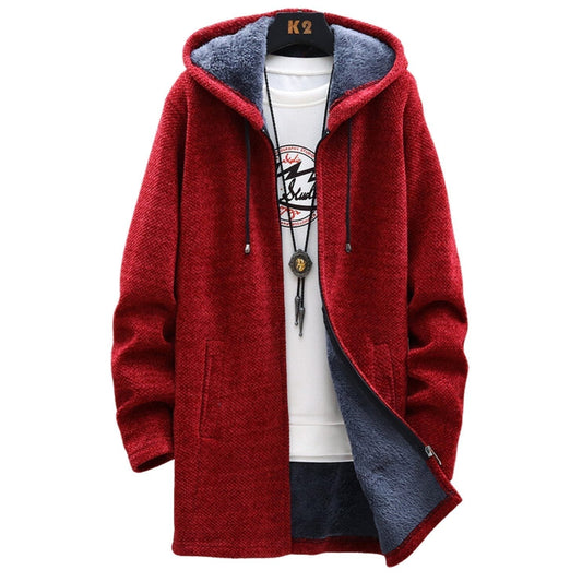 Abrigo largo mujer con capucha y cordón ajustable diseño abierto - Mavetta