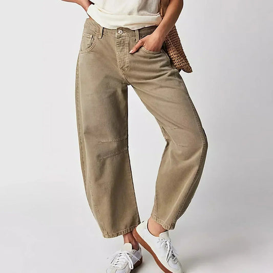 Pantalones vaqueros mujer ancho estilo fluido moderno - Mavetta